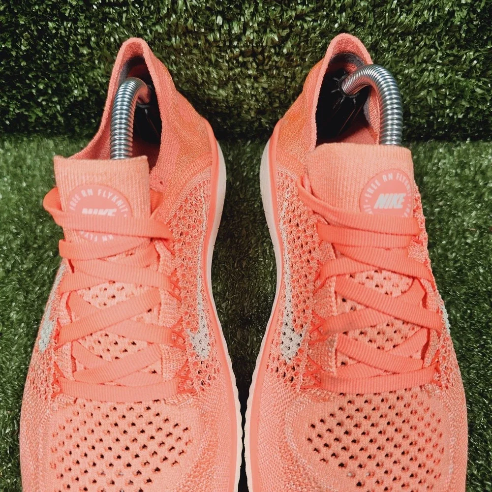 Nike Free RN Flyknit 2018 Crimson Pulse Athletic Sneakers 942839-801 Womens 7.5